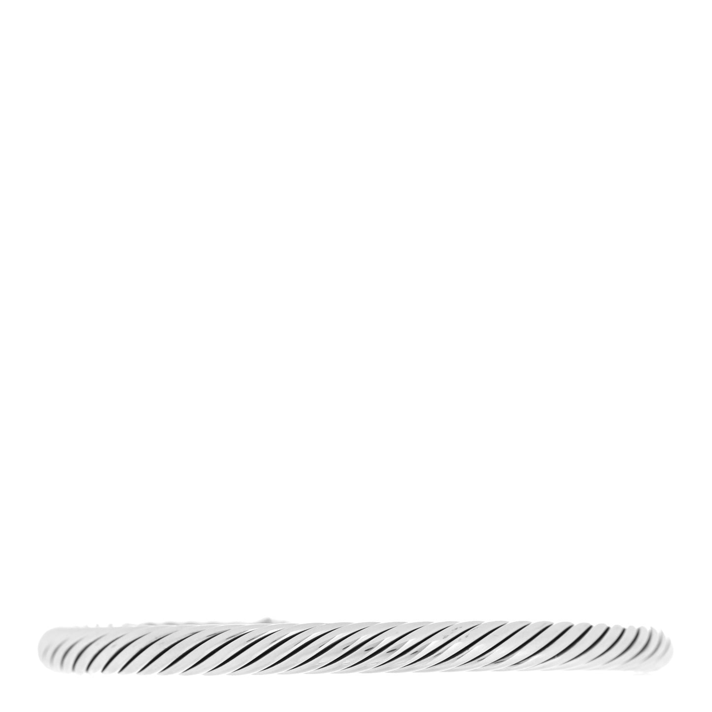 Sterling Silver Diamond 5mm Cable Classics Dome Bracelet