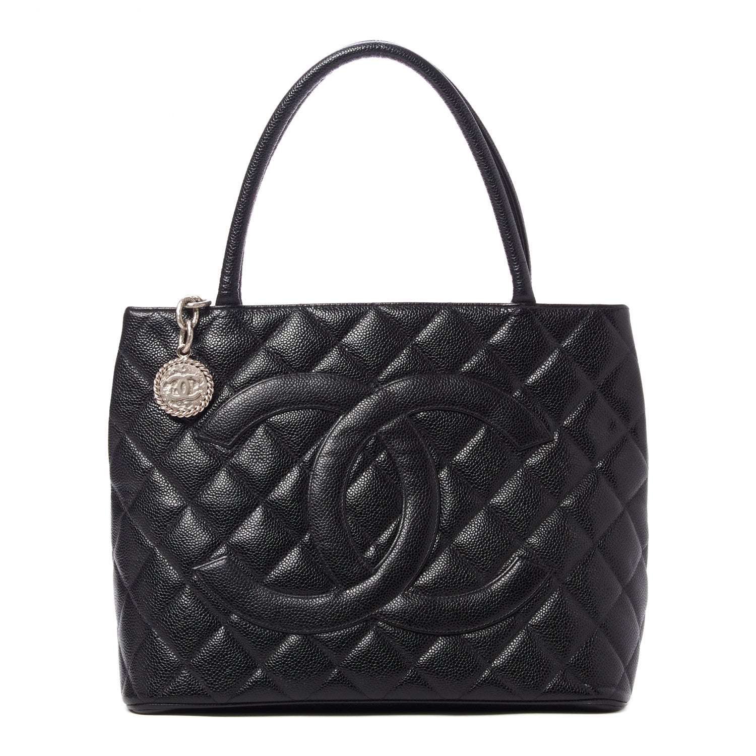 Chanel Caviar Quilted Medallion Tote Black 1 of 9