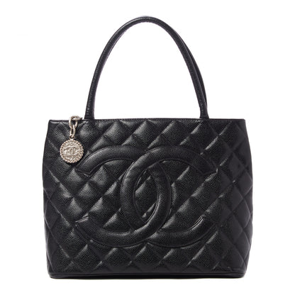 Chanel Caviar Quilted Medallion Tote Black 1 of 9