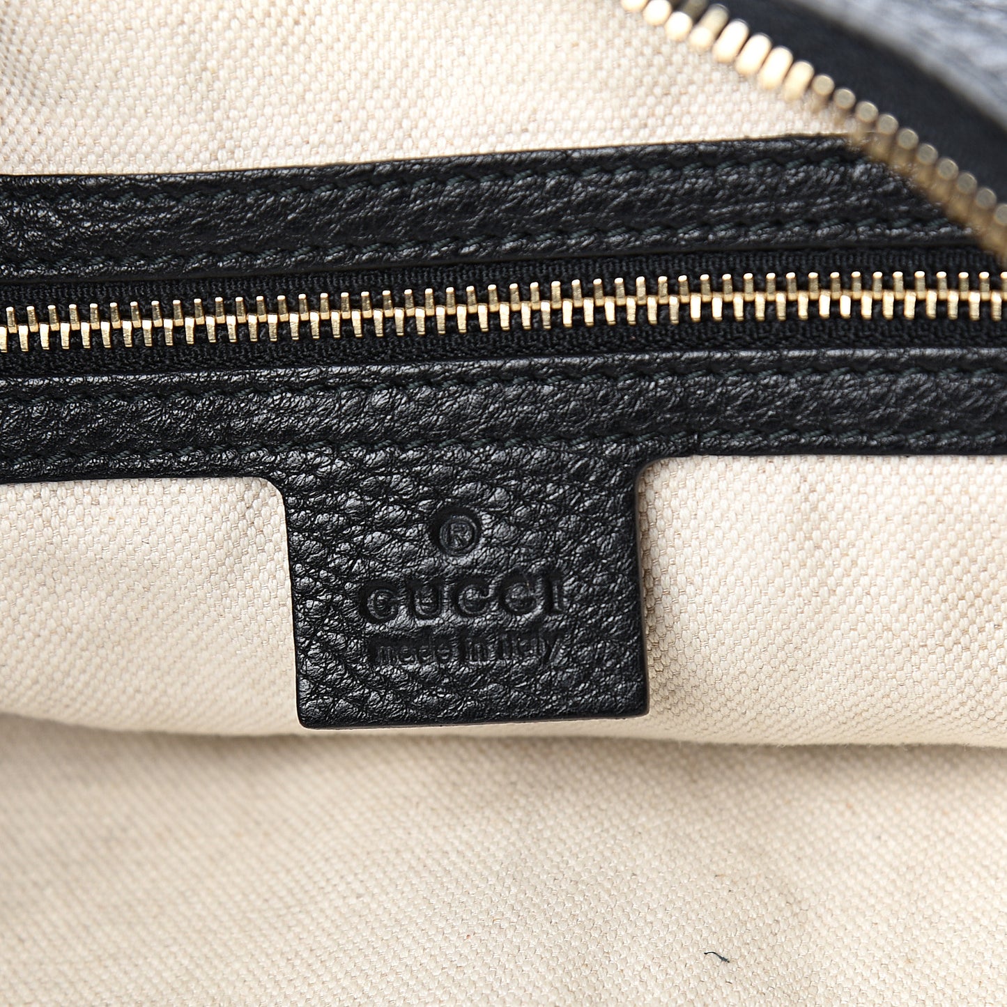 Pebbled Calfskin Small Miss GG Hobo Black