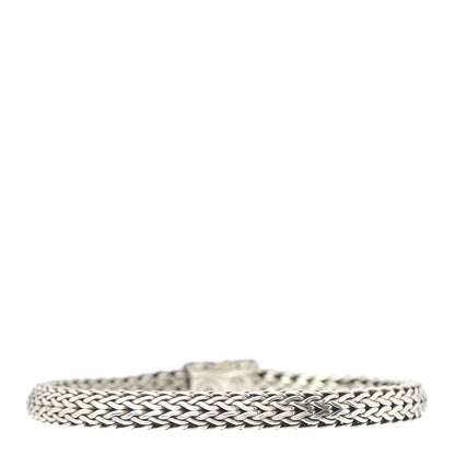 John Hardy Sterling Silver 18K Yellow Gold 6mm Classic Chain Dot Station Bracelet 3 of 5