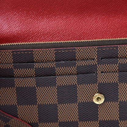 Louis Vuitton Damier Ebene Caissa Wallet Cherry 7 of 7