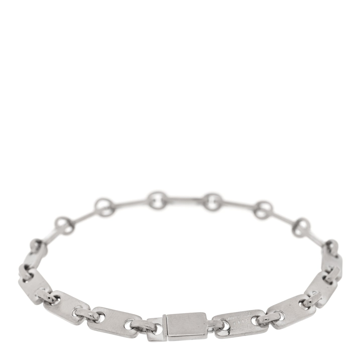 18K White Gold 5mm Fidelity Link Bracelet