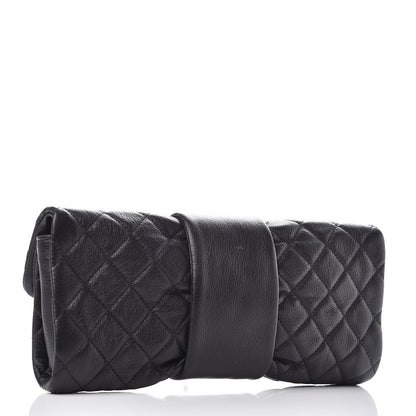 Chanel Sheepskin Mademoiselle Clutch Black 3 of 10