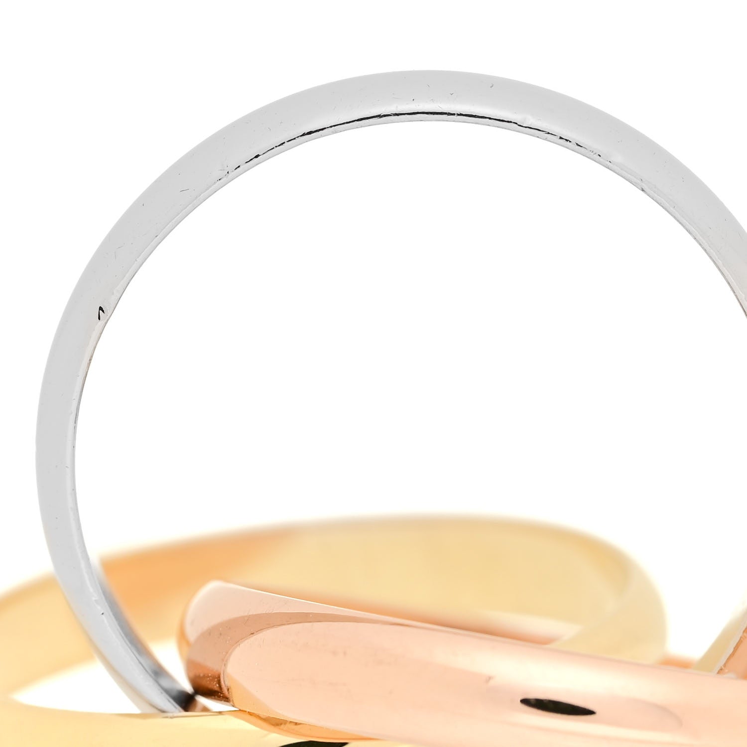 Cartier 18K Pink Yellow White Gold Classic Trinity Ring 58 8.25 5 of 5
