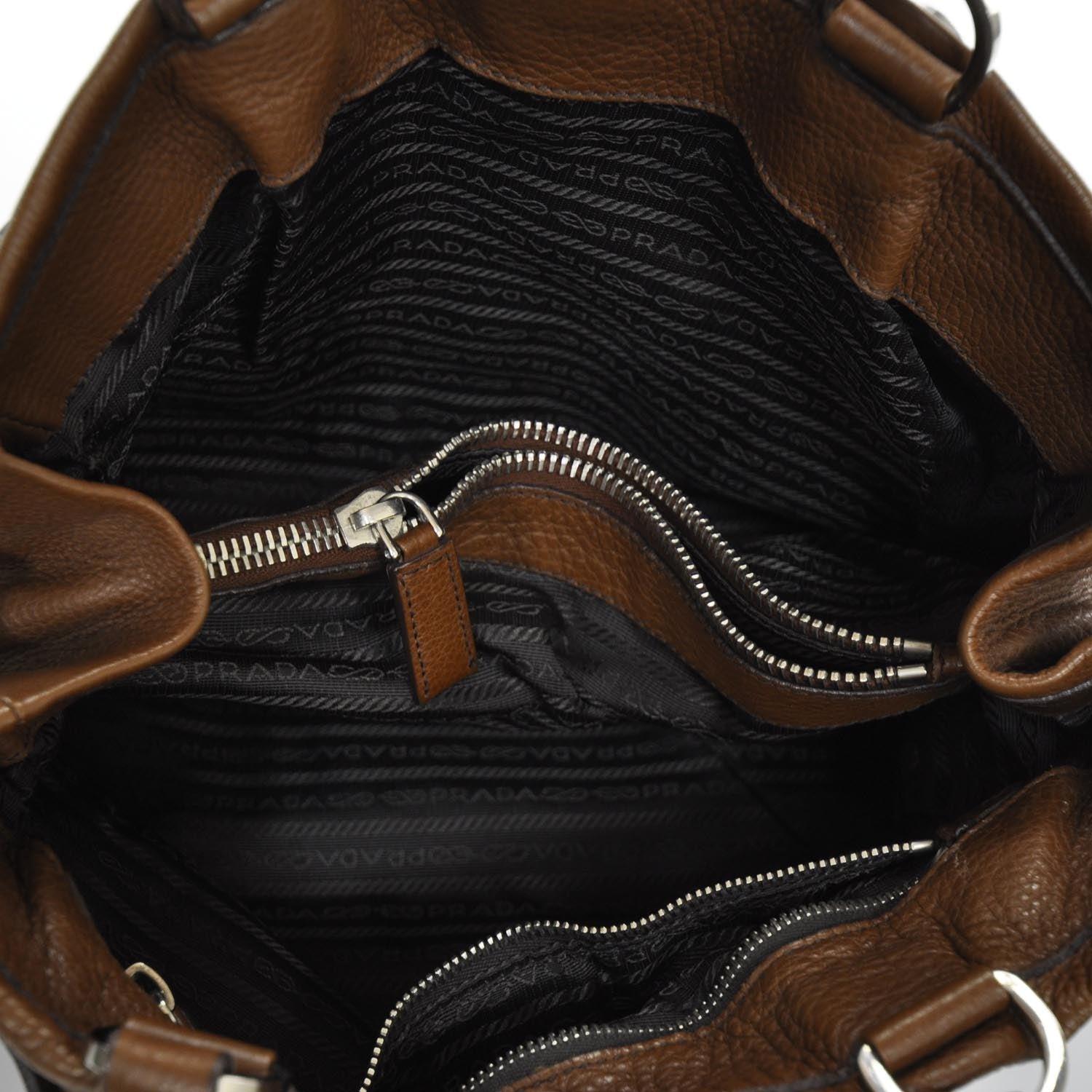 Prada Vitello Daino Leather Shoulder Bag 7 of 9