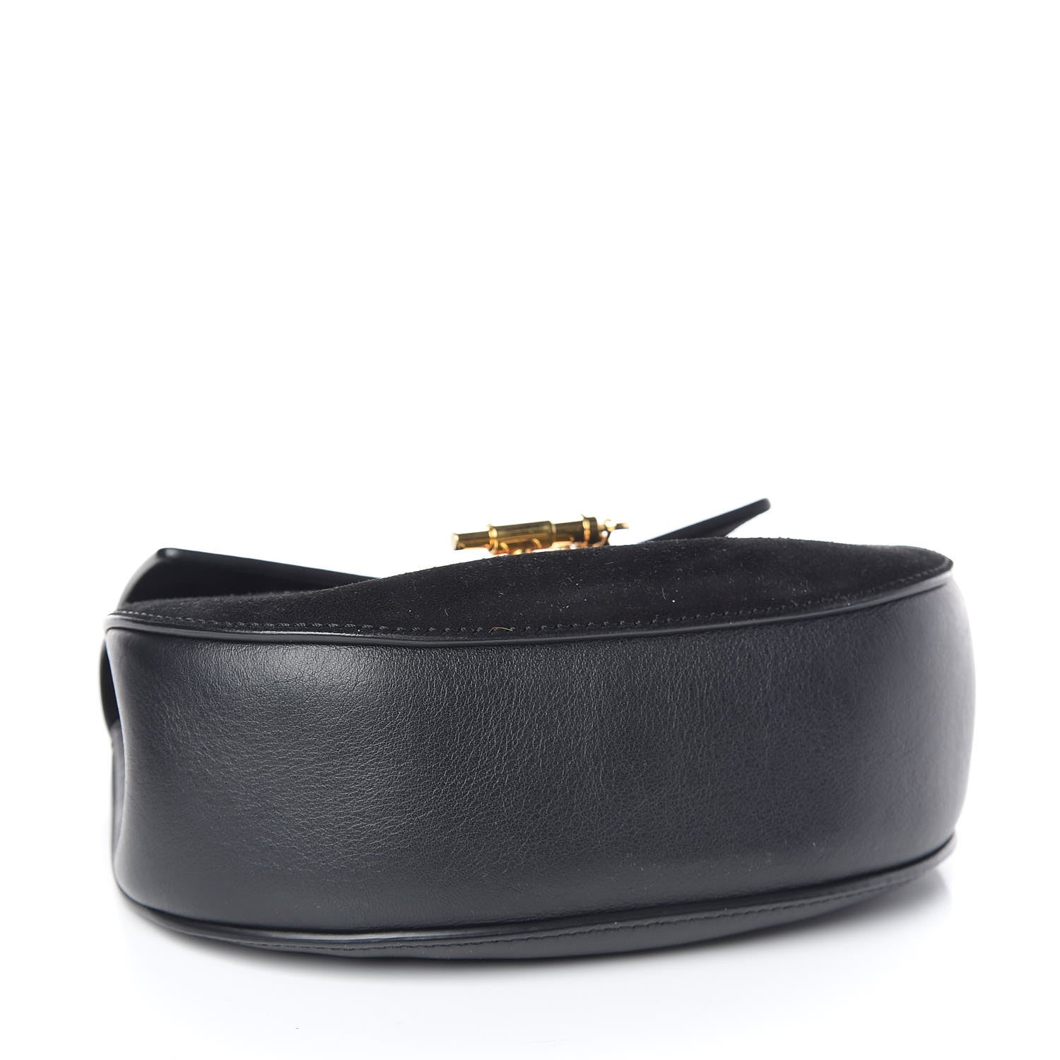 Chloe Suede Calfskin Mini Drew Shoulder Bag Black 4 of 9