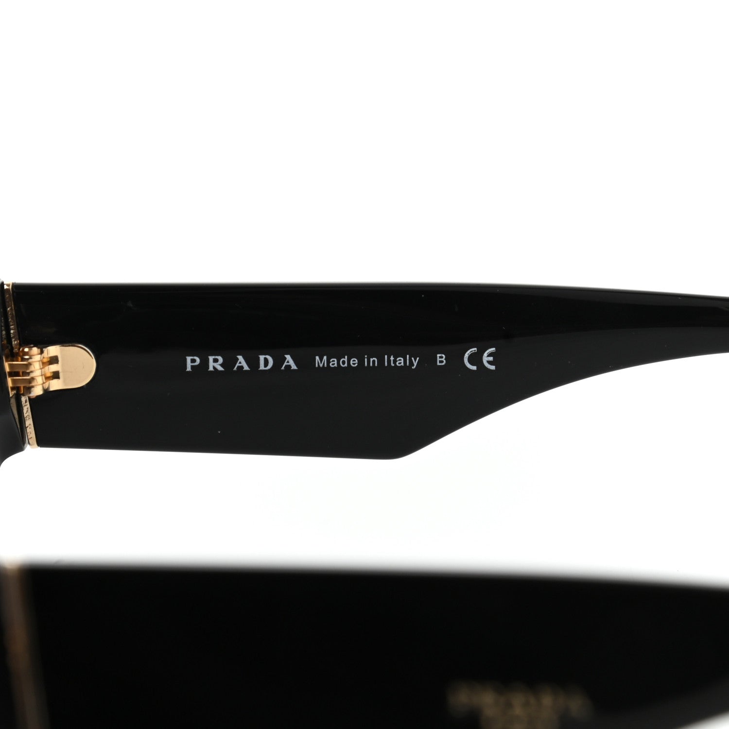 Prada Acetate Sunglasses SPR 11R Black 6 of 7