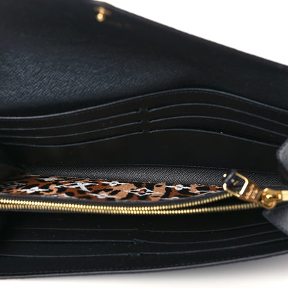 Louis Vuitton Monogram Giant Jungle Sarah Wallet Black 5 of 11