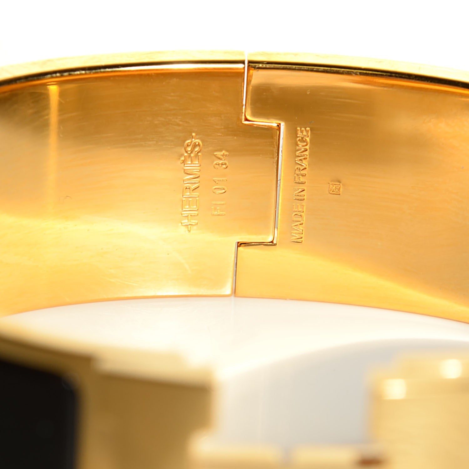 Hermes Enamel Wide Clic Clac H Bracelet GM Black 4 of 5