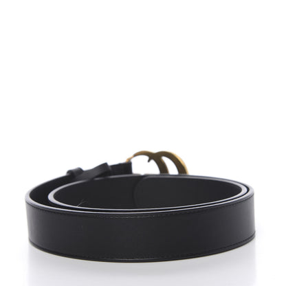 Gucci Calfskin Double G 30mm Belt 80 32 Black 2 of 5
