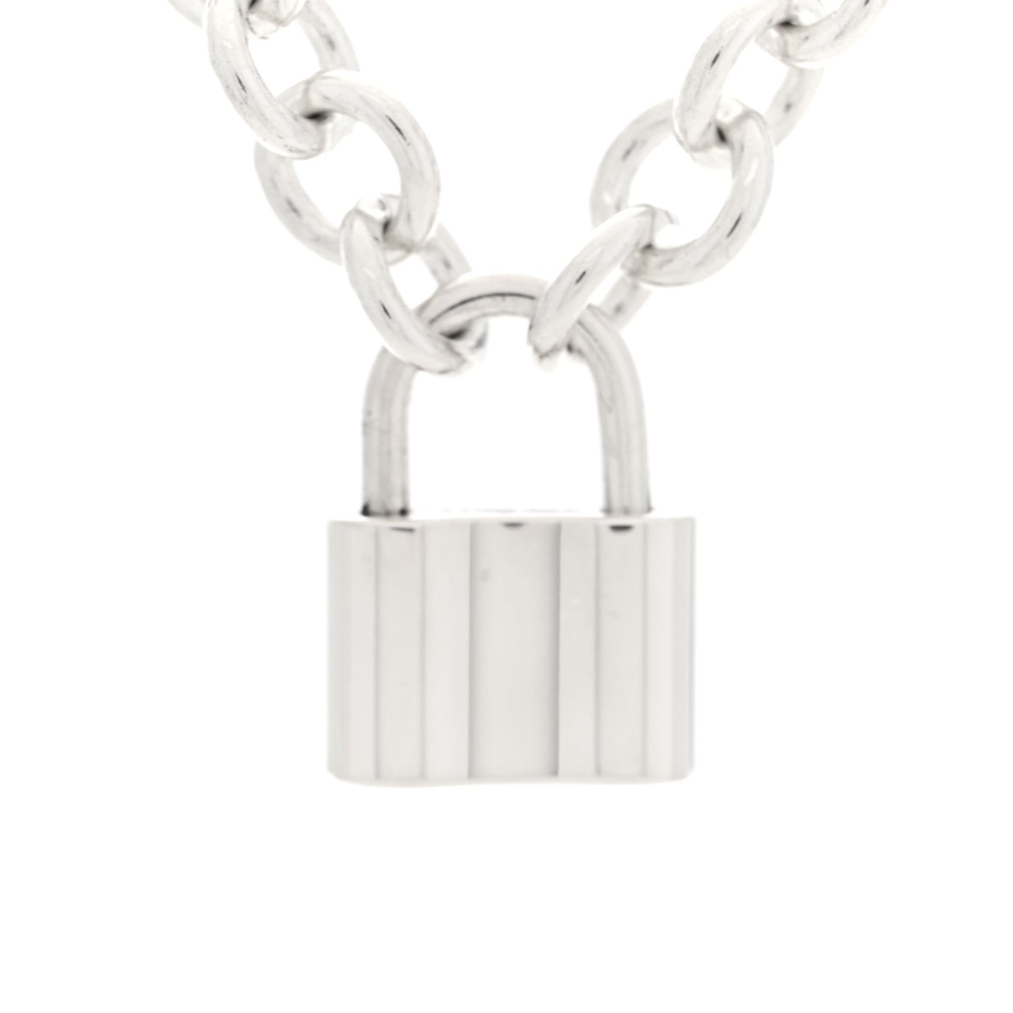Sterling Silver 1837 Lock Charm Necklace