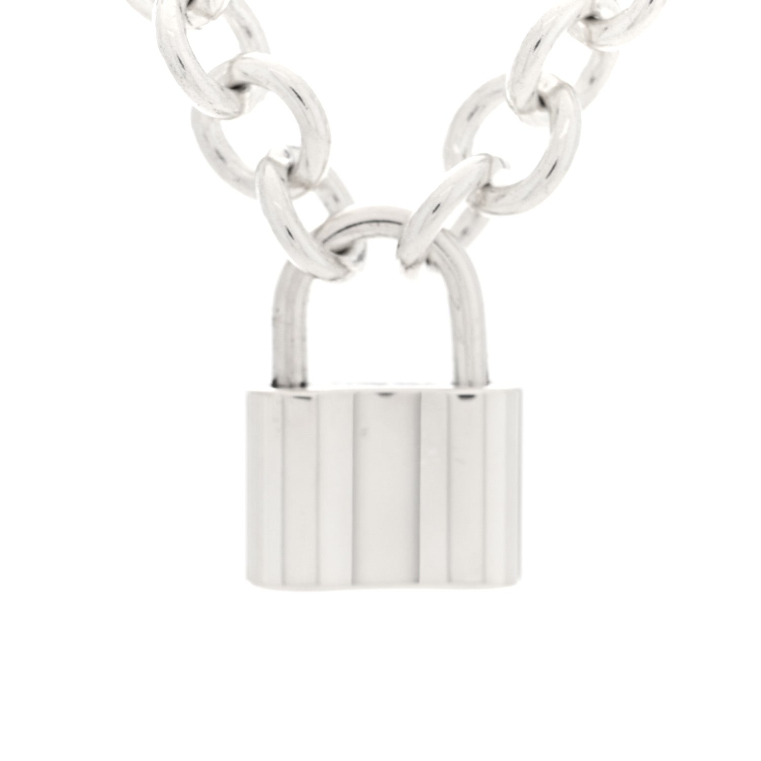 Tiffany Sterling Silver 1837 Lock Charm Necklace 4 of 5
