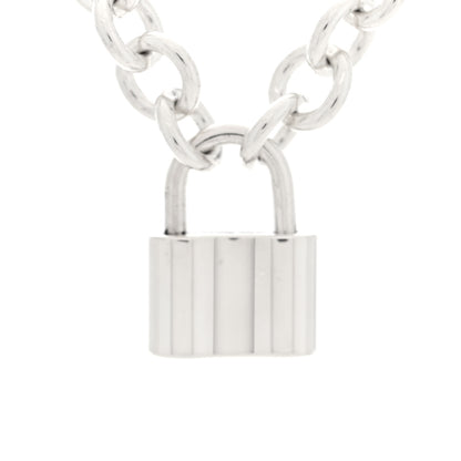 Tiffany Sterling Silver 1837 Lock Charm Necklace 4 of 5