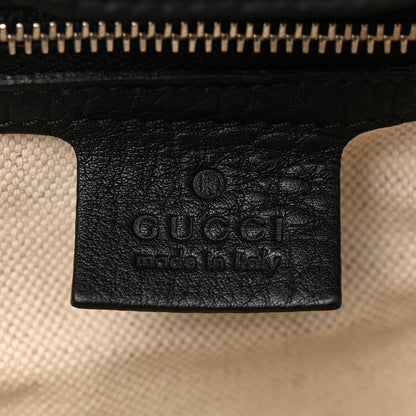 Gucci Calfskin New Bamboo Medium Tassel Tote Black 6 of 13