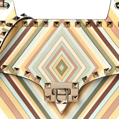 Valentino Garavani Vitello Native Couture 1975 Rockstud Crossbody Messenger Bag Multicolor 7 of 11