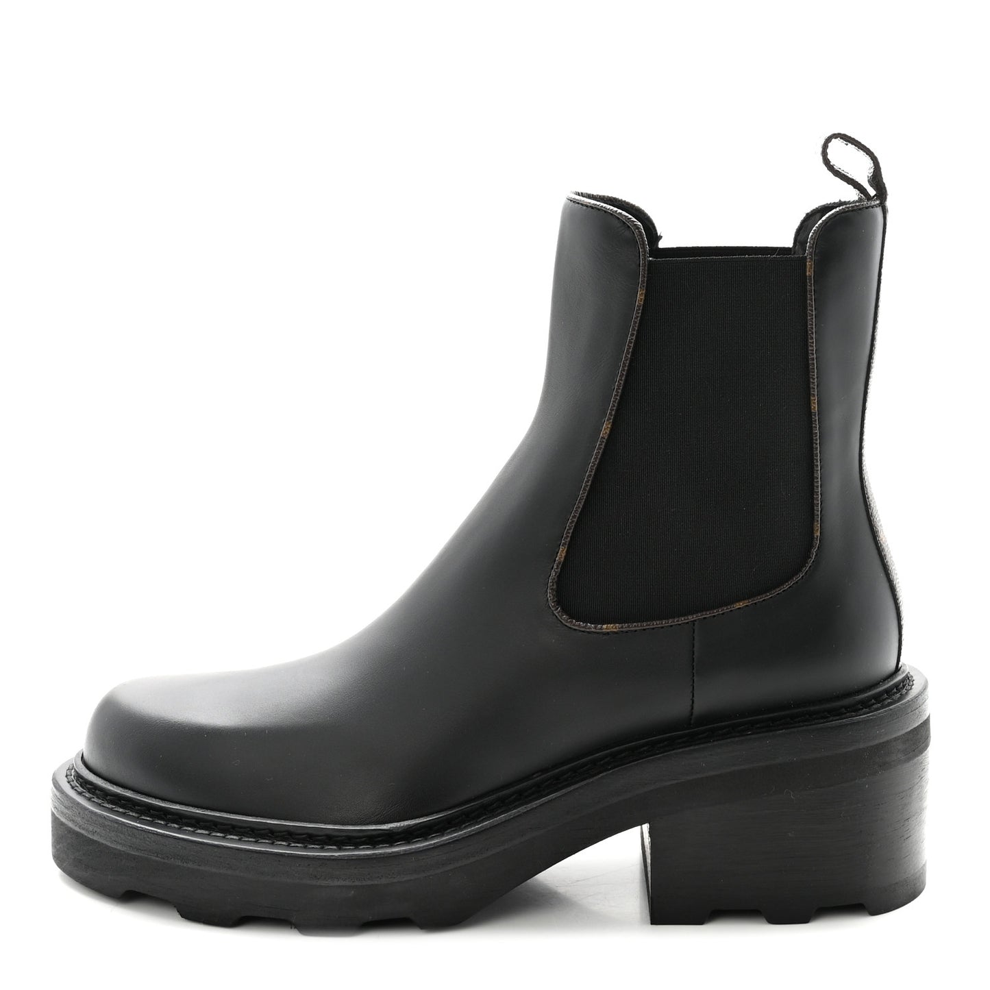 Calfskin Monogram Beaubourg Ankle Boots 38.5 Black