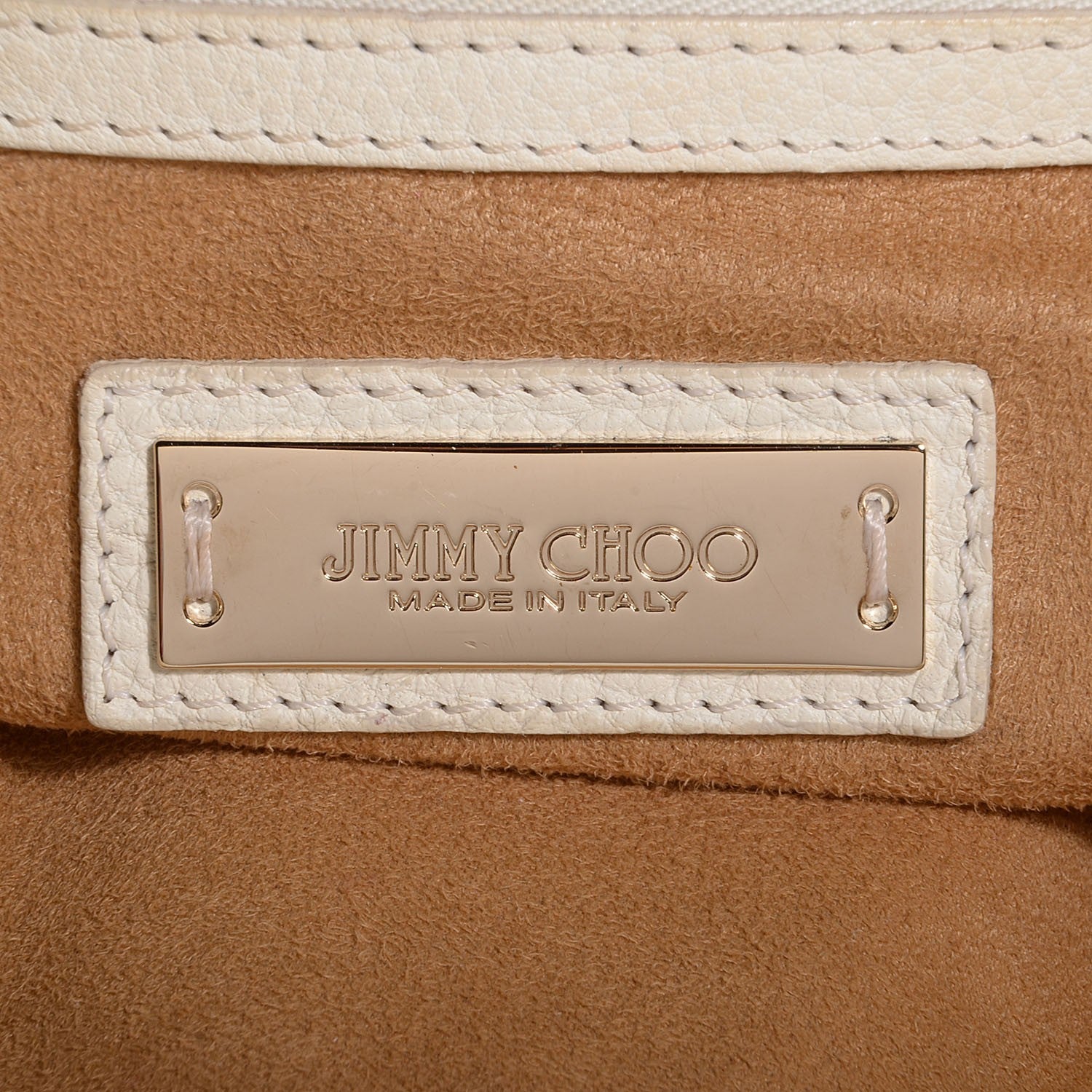Jimmy Choo Grainy Calfskin Small Rachel Shoulder Bag White 6 of 7
