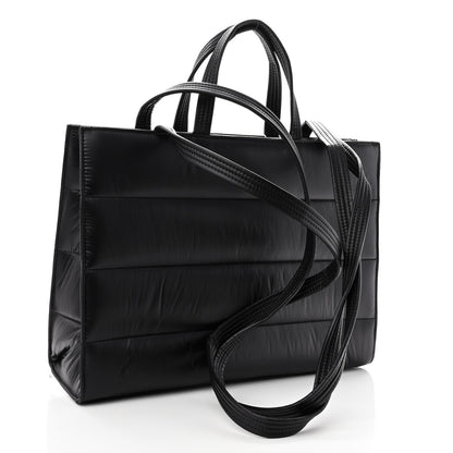 Telfar Nylon Medium Puff Shopping Bag Black 3 of 11