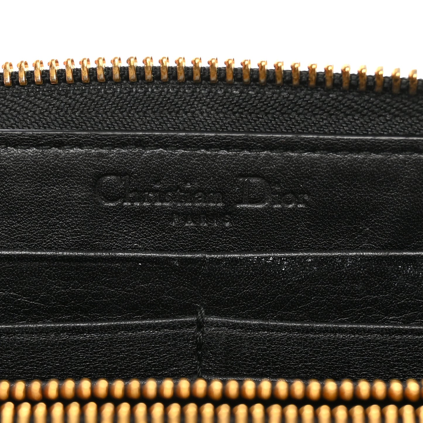 Patent Cannage Lady Dior Continental Wallet Black