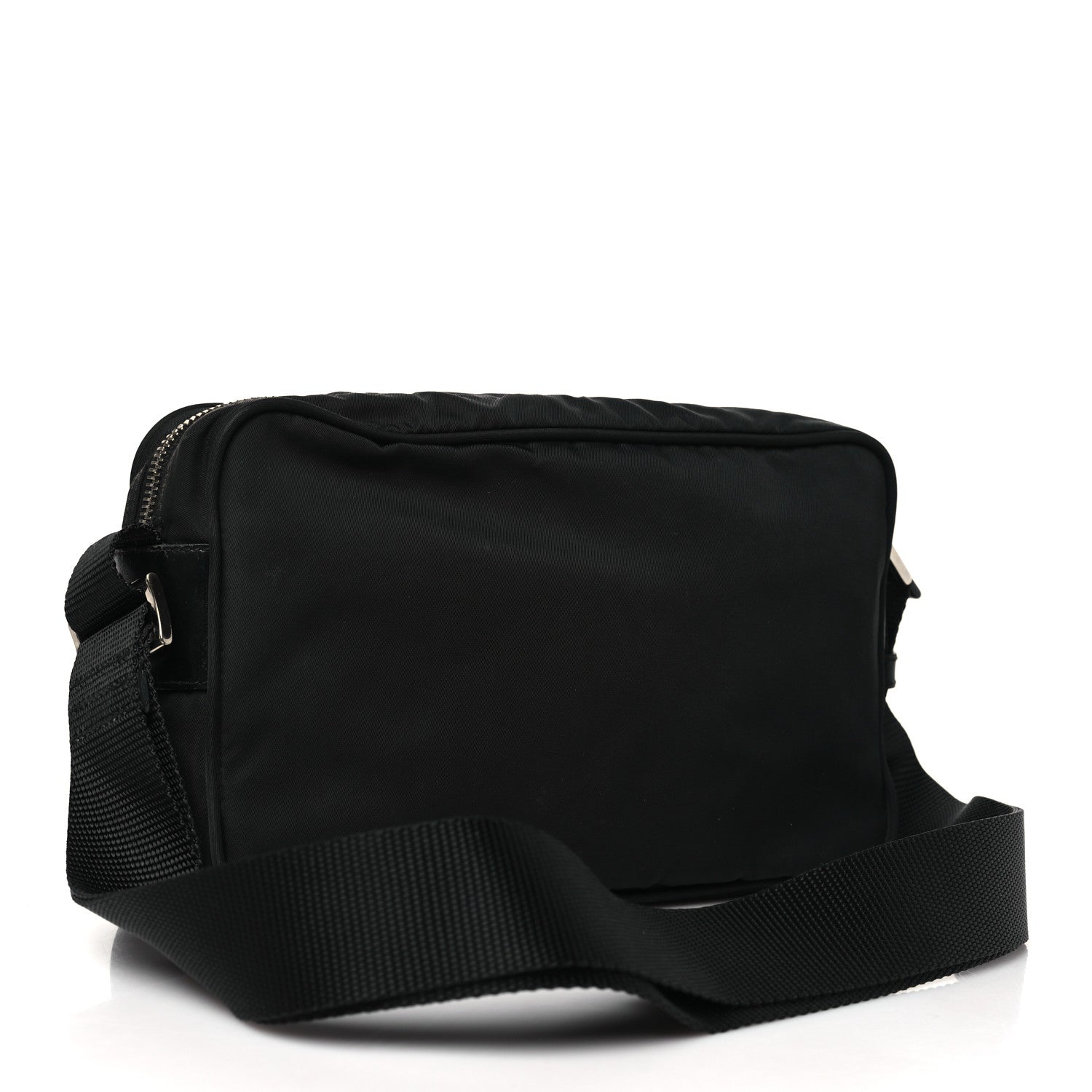 Prada Nylon Tessuto Messenger Bag Black 3 of 10