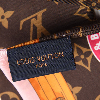Louis Vuitton Silk Monogram Summer Trunks Bandeau Brown 4 of 4