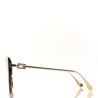 Fendi Acetate FF Butterfly Sunglasses FE40012U Havana 4 of 7
