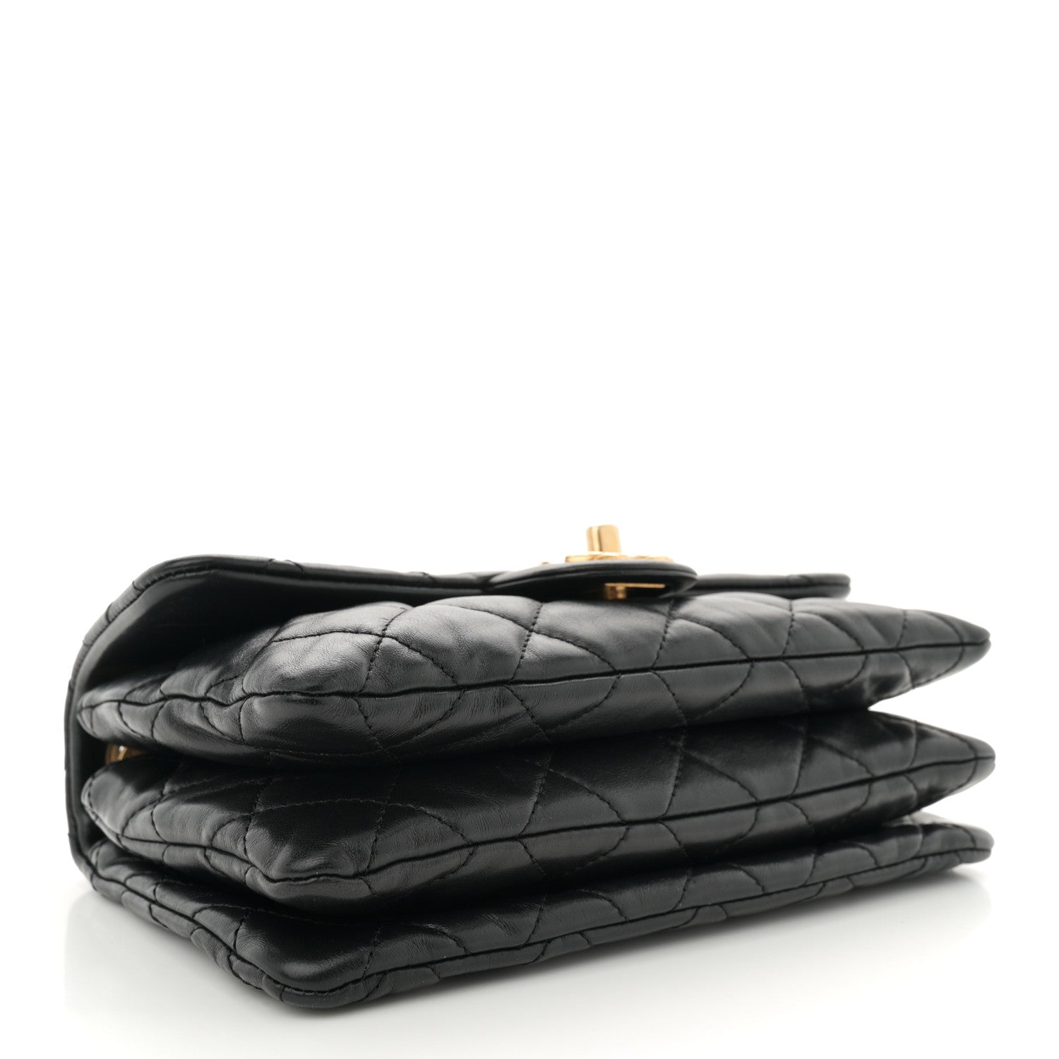 Chanel Lambskin Quilted Small Pillow Crush Flap Black 4 of 10