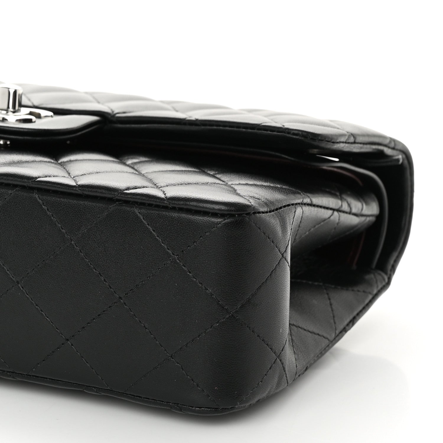 Chanel Lambskin Quilted Small Double Flap Black 10 of 11