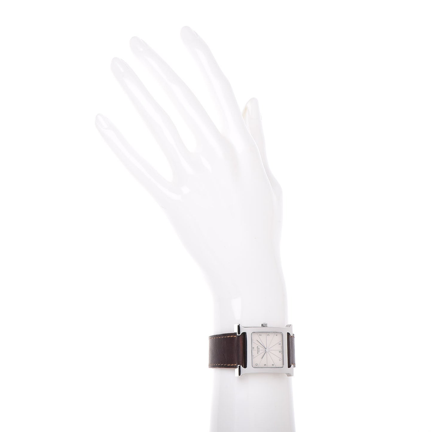 Stainless Steel Barenia 26mm Heure H Hour Quartz Watch Fauve