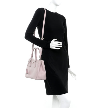 Prada Saffiano Small Galleria Double Zip Tote Mughetto 2 of 12