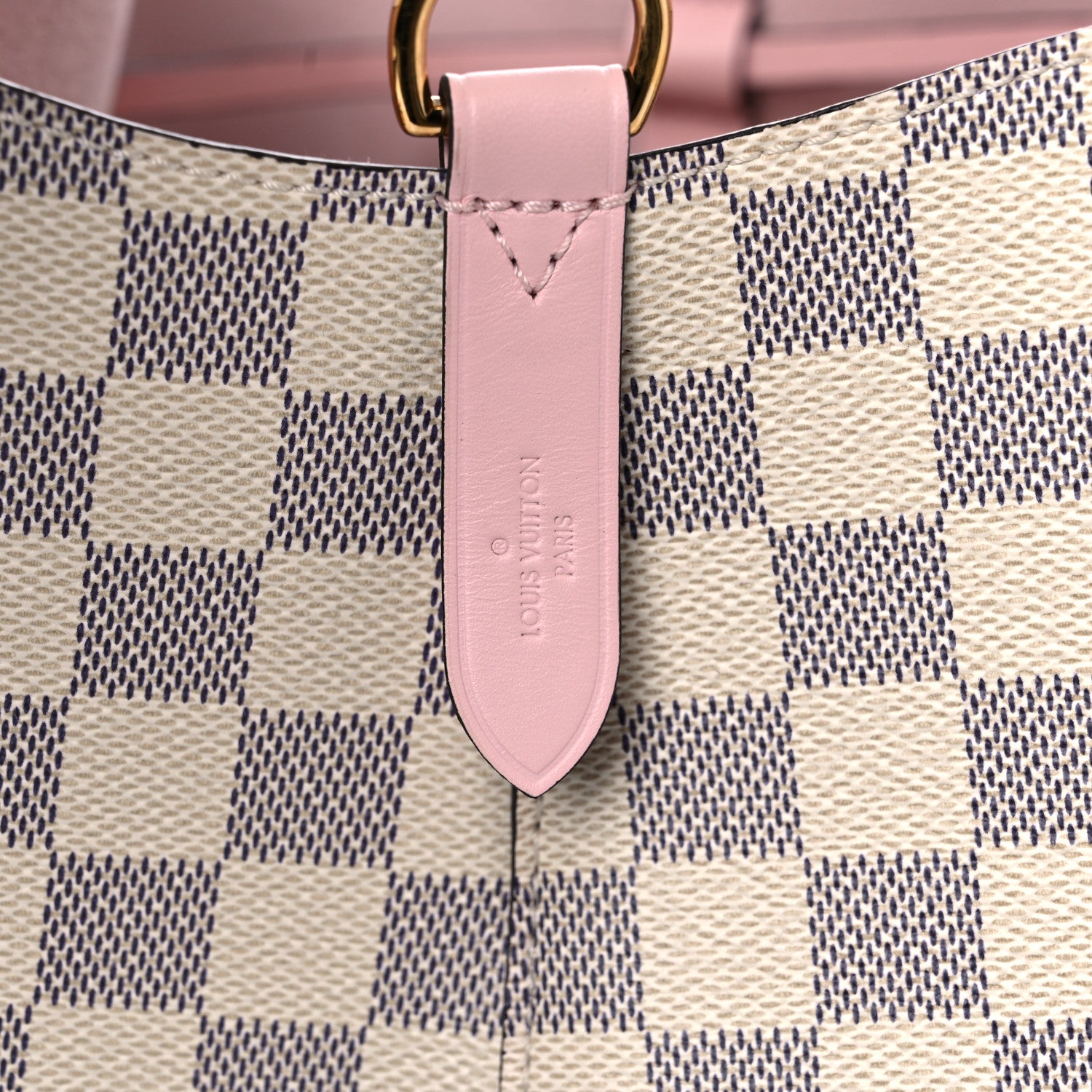 Louis Vuitton Damier Azur Neonoe MM Eau De Rose 6 of 10