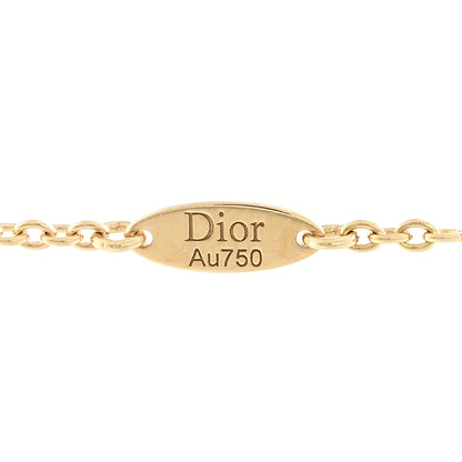 Christian Dior 18K Yellow Gold Diamond Mother of Pearl Rose Des Vents Necklace 4 of 5