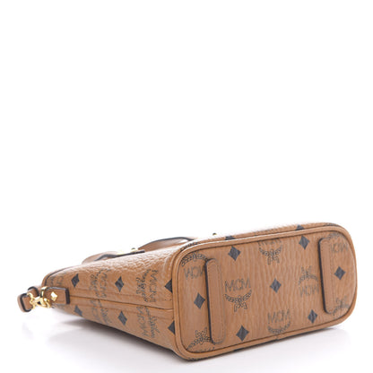 MCM Visetos Mini Toni Tote Cognac 4 of 8