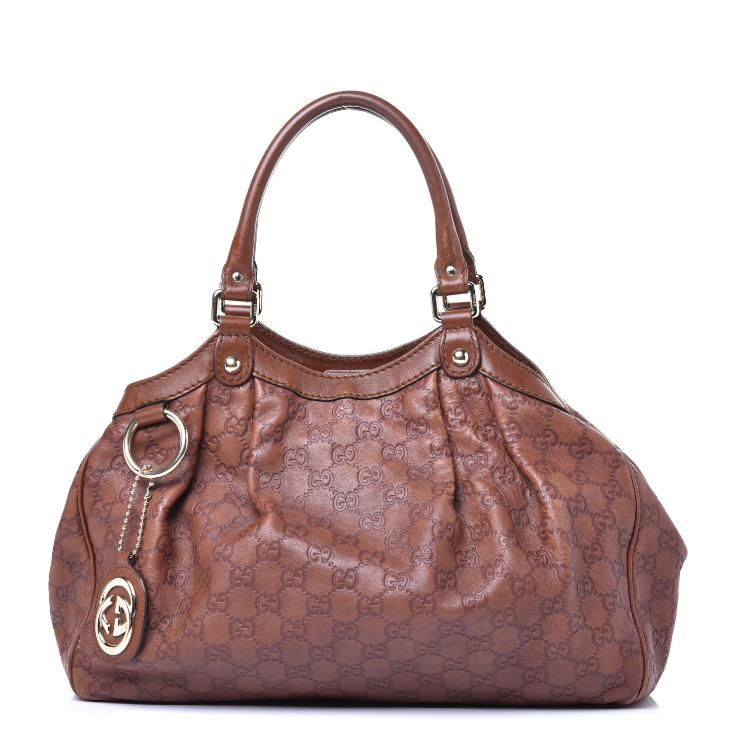 Gucci Guccissima Medium Sukey Tote Brown 1 of 10