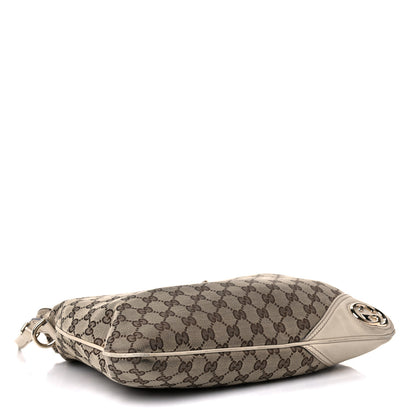 Gucci Monogram Medium New Britt Hobo Off White 4 of 22