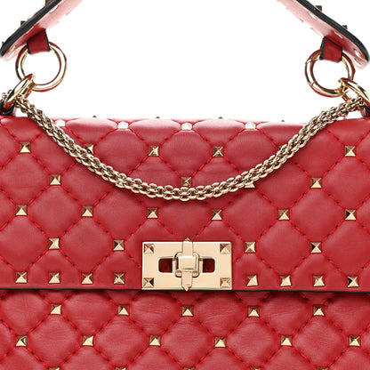 Valentino Garavani Nappa Medium Rockstud Spike Shoulder Bag Rosso Valentino 7 of 10