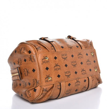 MCM Visetos Medium Essentials Shoulder Bag Cognac 4 of 19