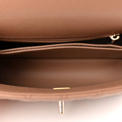 Chanel Caviar Quilted Mini Coco Handle Flap Beige 5 of 11