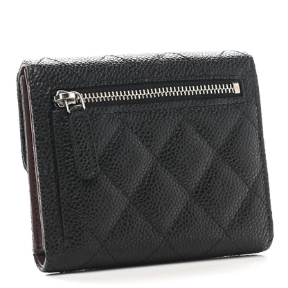 Chanel Caviar Quilted Small Flap Wallet Black 3 of 8