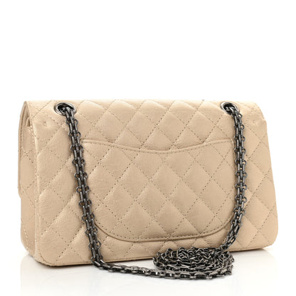 Chanel Metallic Sheepskin Quilted 2.55 Reissue 225 Flap Beige 2 of 9