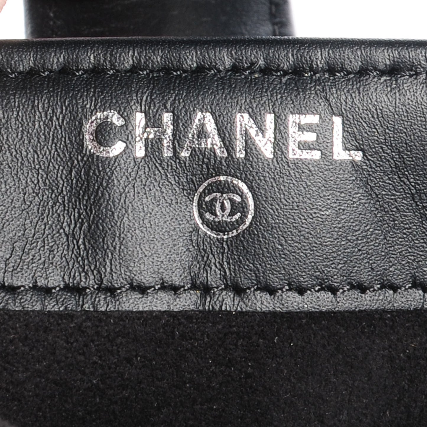 Patent Quilted Mini Phone Clutch Black