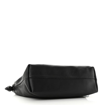 Loewe Mellow Nappa Donut Chain Flamenco Knot Clutch Black 4 of 9