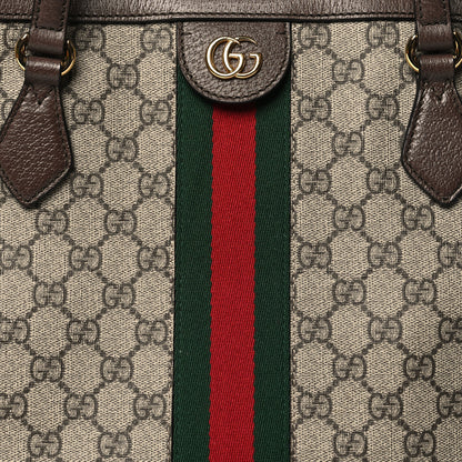 Gucci GG Supreme Monogram Medium Ophidia Shopping Tote Brown 8 of 11