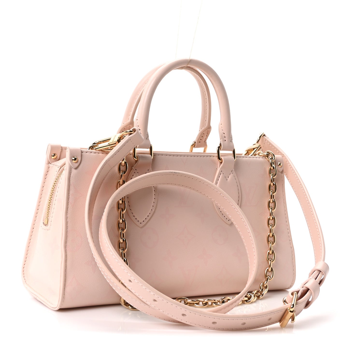 Calfskin OnTheGo East West Pearl Pink