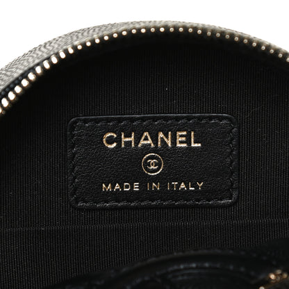 Chanel Caviar Quilted Round Filigree Crossbody Black 6 of 11