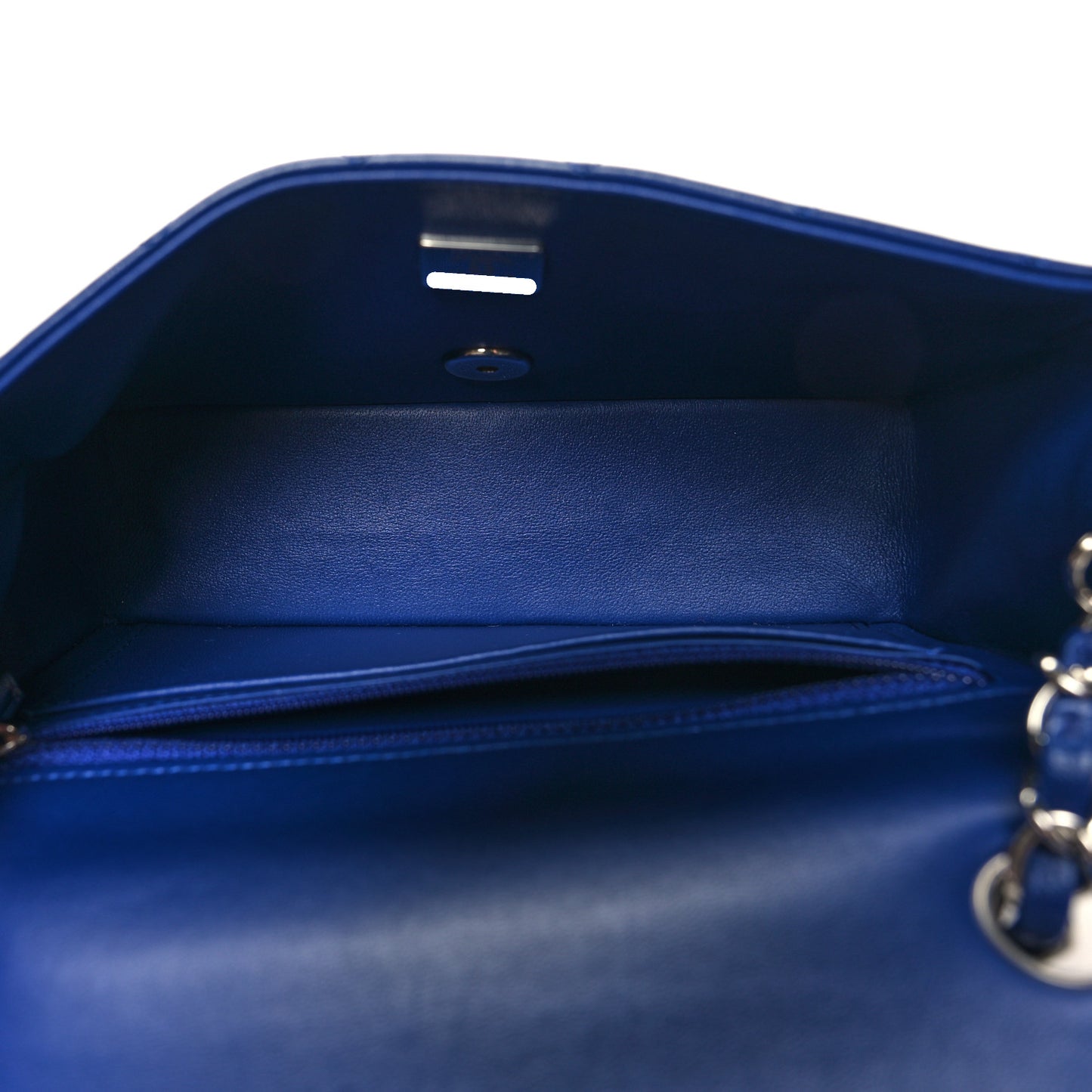 Lambskin Quilted Mini Rectangular Flap Royal Blue