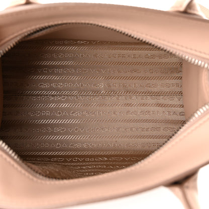 Prada Saffiano Cuir Calfskin Mini Monochrome Top Handle Tote Cipria 5 of 9