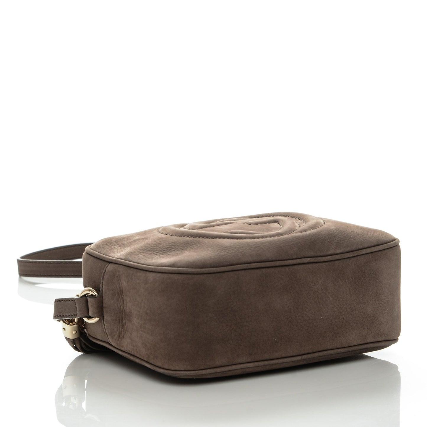 Vitello Range Small Soho Disco Bag Grey Field