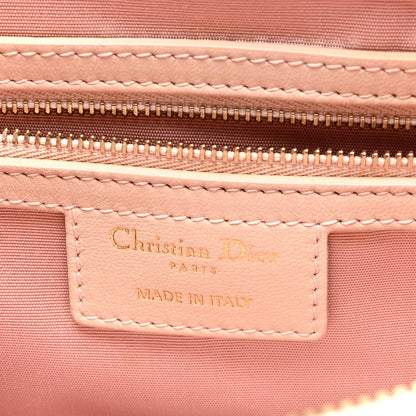 Christian Dior Lambskin Cannage Small Dior Soft Zipped Shopping Tote Light Pink 8 of 13